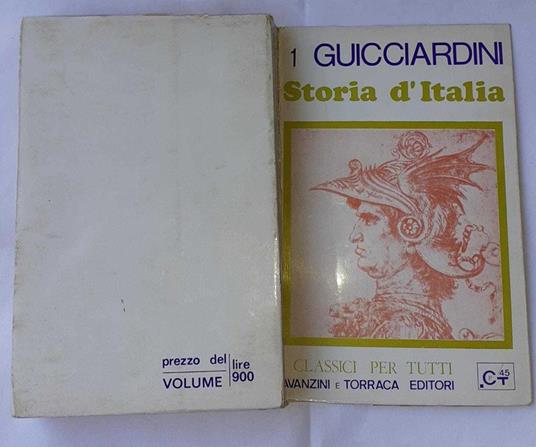 Storia d'Italia. Volume 1 - Francesco Guicciardini - copertina