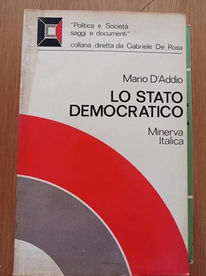 Lo Stato democratico - Mario D'Addio - copertina