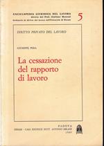 La cessazione del rapporto di lavoro