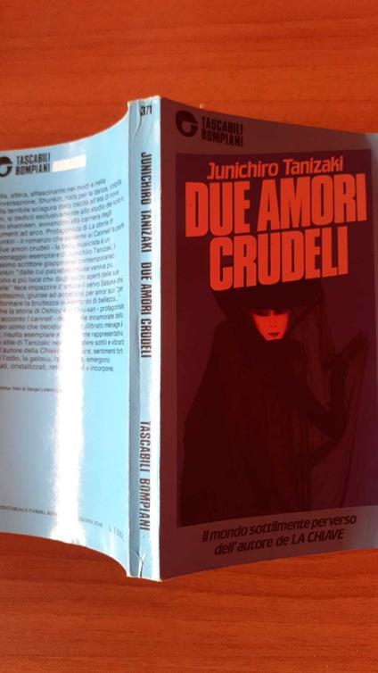 Due amori crudeli - Junichiro Tanizaki - copertina