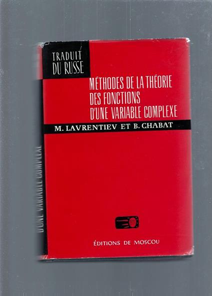 Methodes De La Theorie Des Fonctions D'Une Variable Complexe - copertina