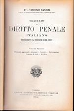 Trattato di Diritto Penale Italiano secondo il codice del 1930, vol. 2°