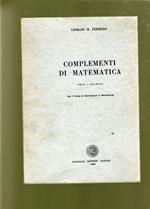 COMPLEMENTI DI MATEMATICA per i chimici