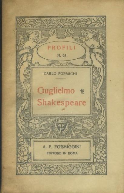 Guglielmo Shakespeare - Carlo Formichi - copertina