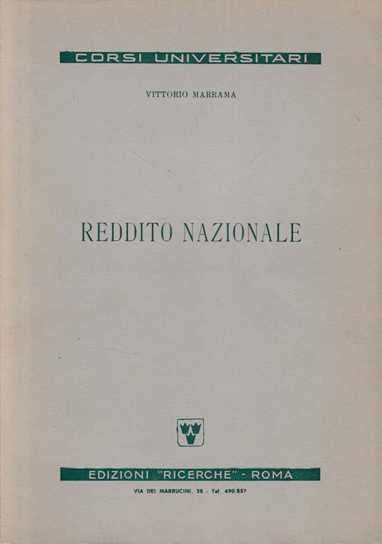 Reddito Nazionale - Vittorio Marrama - copertina