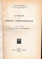 Corso di Diritto Amministrativo, vol. 3°, l'organizzazione amministrativa