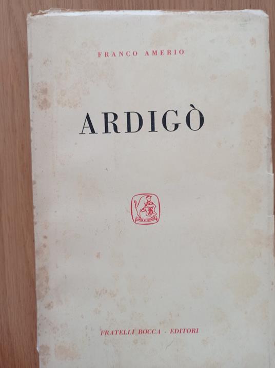 Ardigò - Francesco Amerio - copertina
