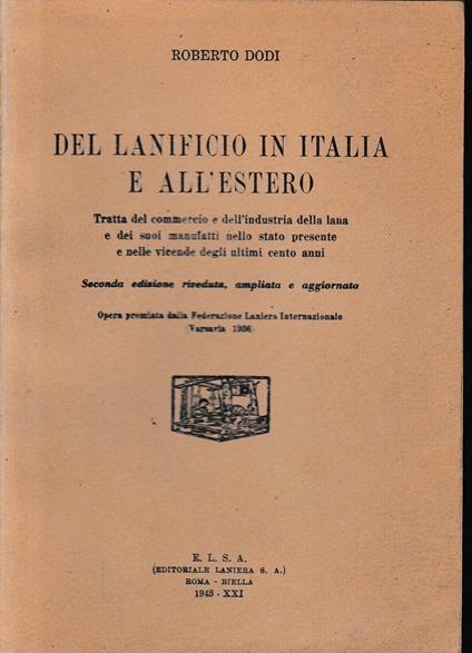 Del lanificio in Italia e all'estero - Roberto Lodi - copertina