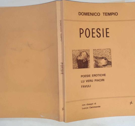 Poesie. Poesie erotiche. Lu veru piaciri. Favuli - Domenico Tempio - copertina