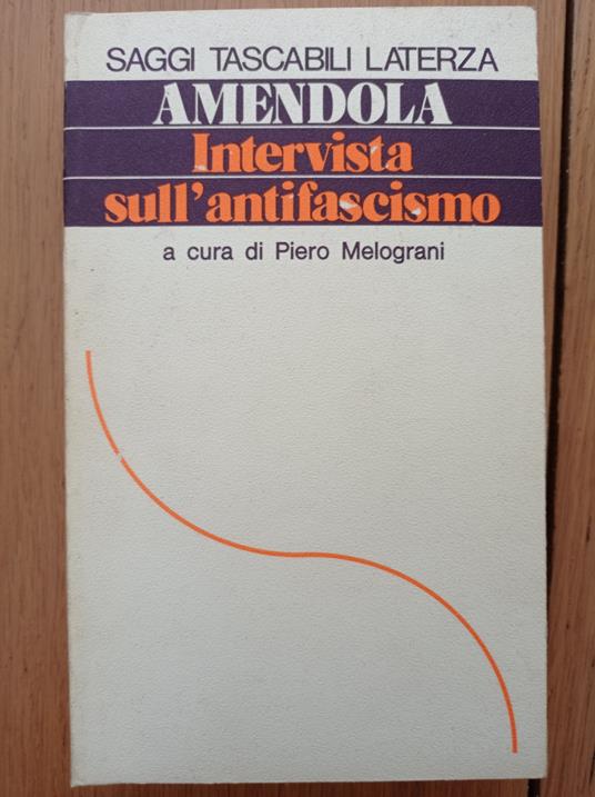 Intervista sull'antifascismo - Giorgio Amendola - copertina