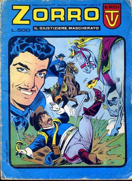 Zorro. Il giustiziere mascherato N. 17. Giugno 1978 - copertina