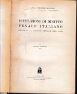 Istituzioni di Diritto Penale Italiano secondo il codice penale del 1930
