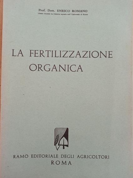 La fertilizzazione organica - Enrico Romano - copertina