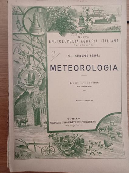 Meteorologia - Giuseppe Gerosa - copertina