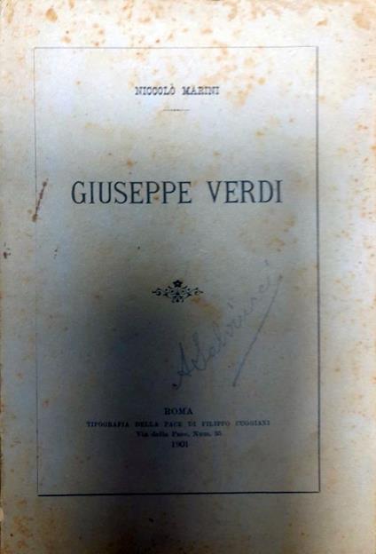 Giuseppe Verdi - copertina