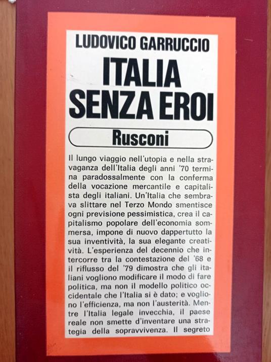 Italia senza eroi - Ludovico Garruccio - copertina