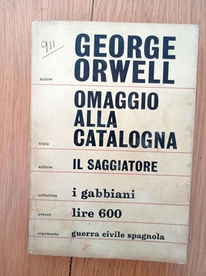 Omaggio alla Catalogna - George Orwell - copertina