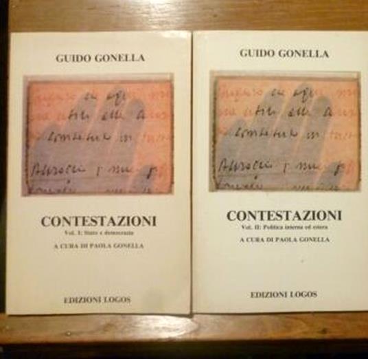 CONTESTAZIONI ( due volumi su tre) - Guido Gonella - copertina