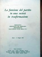 La funzione del partito in una società in trasformazione