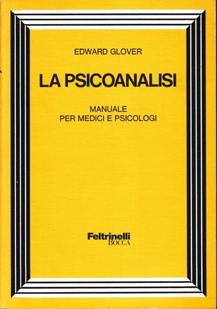 La Psicoanalisi - Edward Glover - copertina