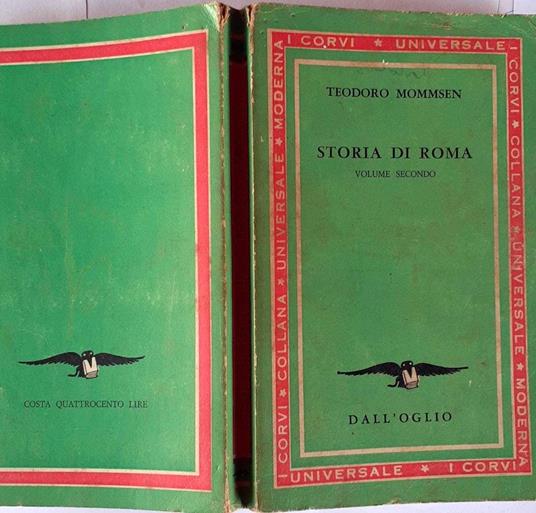 Storia di Roma II - Theodor Mommsen - copertina