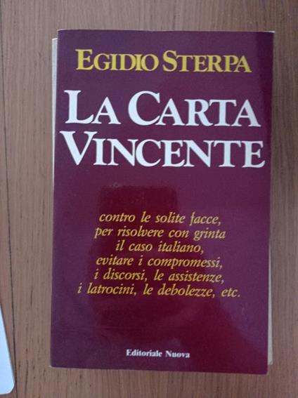 La carta vincente - Egidio Sterpa - copertina