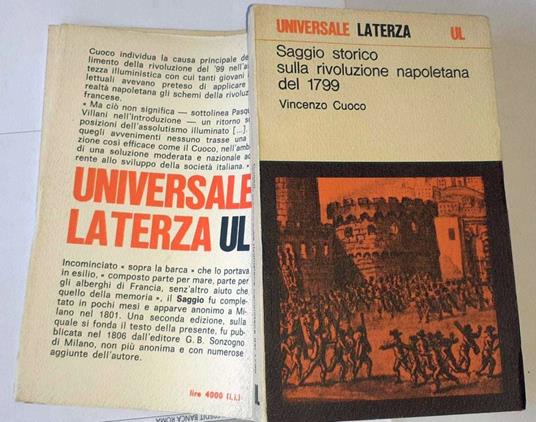 Saggio storico sulla rivoluzione napoletana del 1799 - Vincenzo Cuoco - copertina