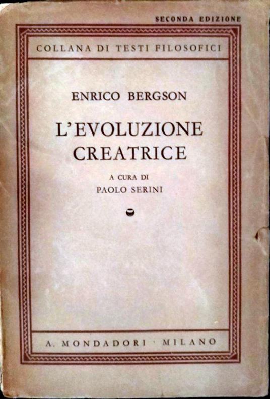 L' evoluzione creatrice - copertina