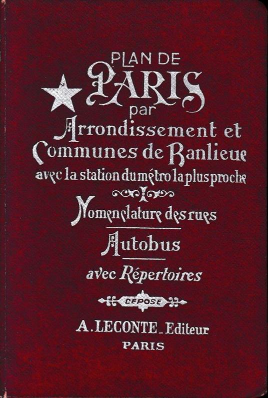 Plan de Paris par Arrondissement et Communes de Banlieue - copertina