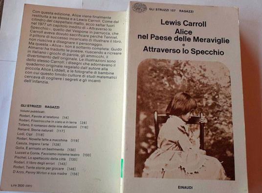 Alice nel paese delle meraviglie e attraverso lo specchio - Lewis Carroll - copertina