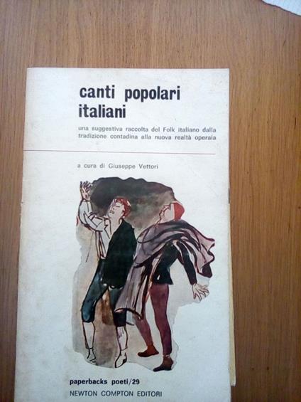 Canti popolari italiani - Giuseppe Vettori - copertina