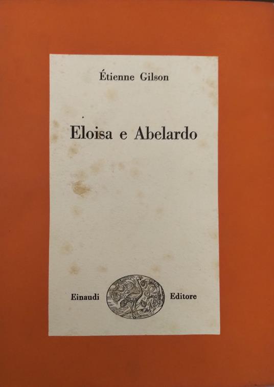 Eloisa e Abelardo - Étienne Gilson - copertina