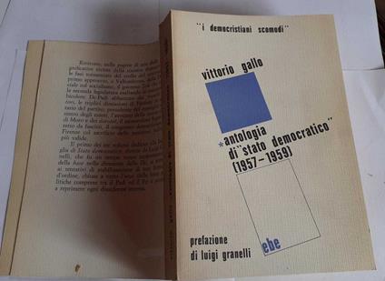 Antologia di "Stato democratico" (1957-1959) Volume primo - Vittorio Gallo - copertina