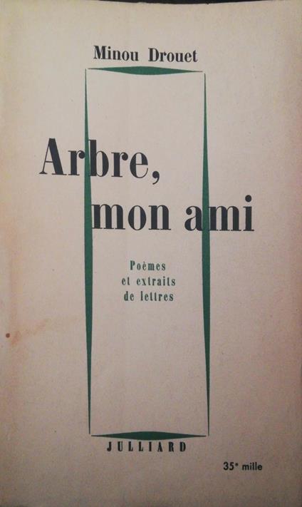 Arbre, mon ami - Minou Drouet - copertina