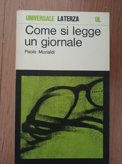 Come si legge un giornale - Paolo Murialdi - copertina