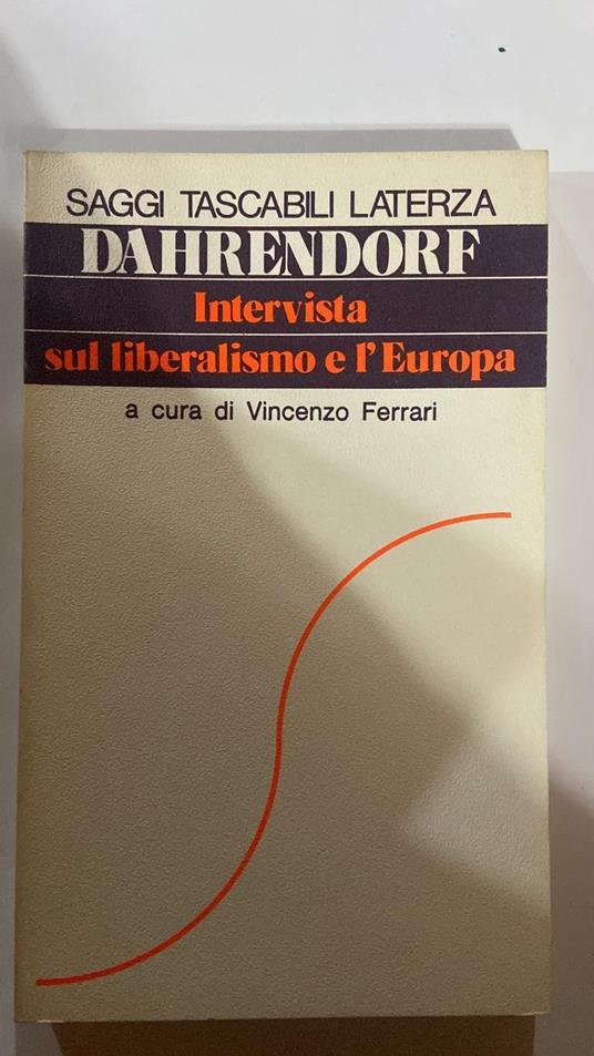 Intervista sul liberalismo e l'Europa - Ralf Dahrendorf - copertina