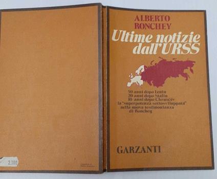 Ultime notizie dall'Urss - Alberto Ronchey - copertina