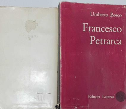 Francesco Petrarca - Umberto Bosco - copertina