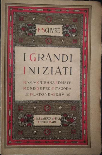 I grandi iniziati - Édouard Schuré - copertina