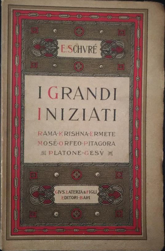 I grandi iniziati - Édouard Schuré - copertina