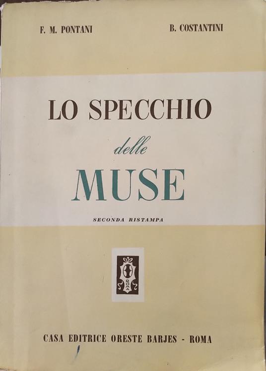 Lo specchio delle muse - copertina