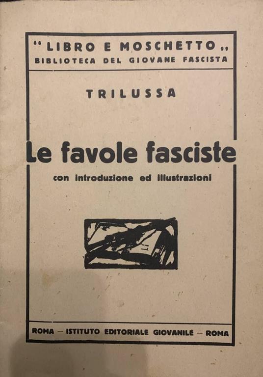 Le favole fasciste - Trilussa - copertina