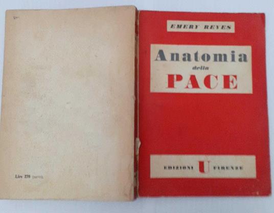 Anatomia della pace - Emery Reves - copertina