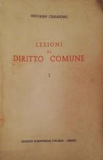 Lezioni di diritto comune. I