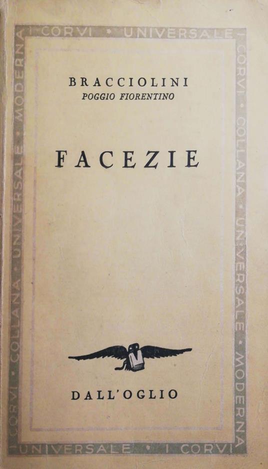 Facezie - Poggio Bracciolini - copertina