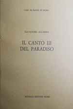 Il canto III del Paradiso