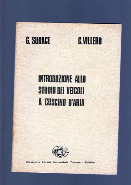 Introduzione Allo Studio Dei Veicoli A Cuscino D'Aria - copertina