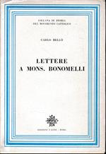 Lettere a Mons. Bonomelli