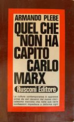 Quel che non ha capito Carlo Marx