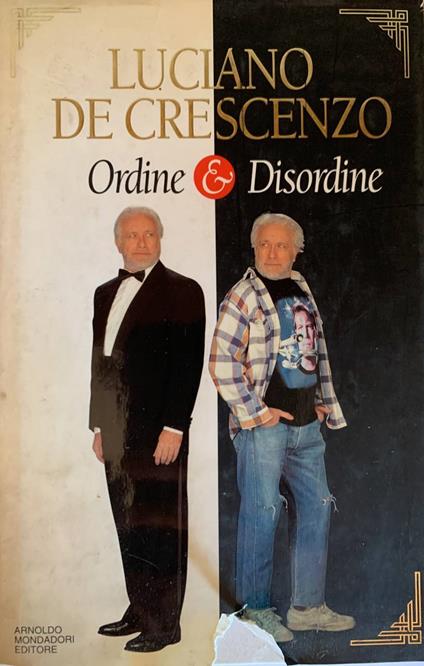 Ordine e disordine - Luciano De Crescenzo - copertina